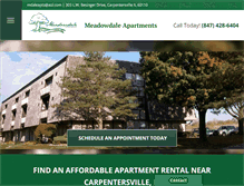 Tablet Screenshot of meadowdale-apartments.com